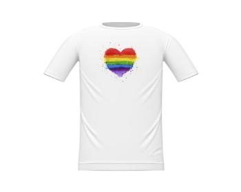 Dětské tričko Rainbow heart