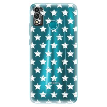 Odolné silikonové pouzdro iSaprio - Stars Pattern - white - Honor 9X Lite