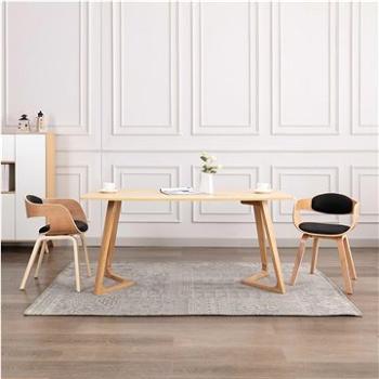 Jídelní židle 2 ks ohýbané dřevo a umělá kůže (287388)