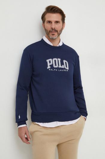 Mikina Polo Ralph Lauren pánská, tmavomodrá barva, s potiskem, 710934715