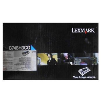 LEXMARK C748H3CG - originální toner, azurový, 10000 stran