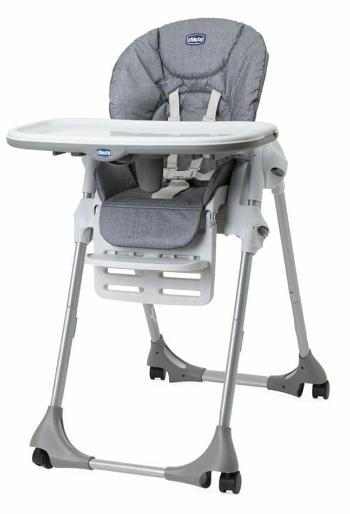 Chicco Židlička jídelní Polly Easy - Grey Melange