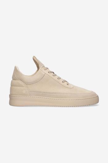 Kožené sneakers boty Filling Pieces Low Top Suede béžová barva, 10122791990