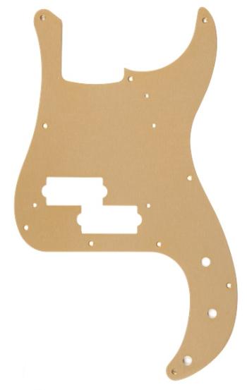 Fender Pure Vintage Pickguard, '58 P Bass®, 10-Hole Mount, Gold Anodiz