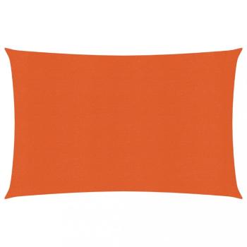 Stínící plachta obdélníková HDPE 3,5 x 5 m Dekorhome Oranžová
