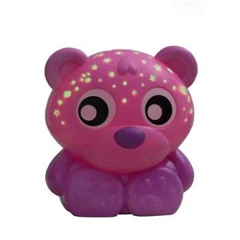 Playgro Usínací lampička medvídek s projektorem  růžový (9321104864222)