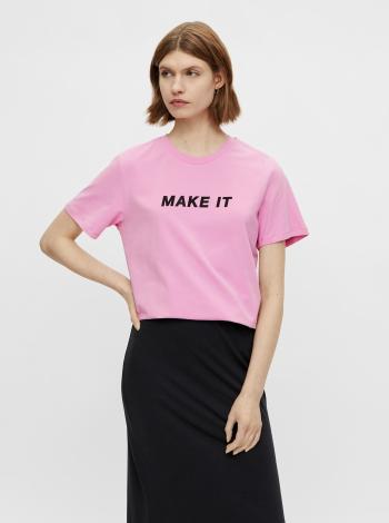 Růžové tričko s nápisem Pieces Niru