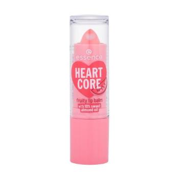 Essence Heart Core Fruity Lip Balm 3 g balzám na rty pro ženy 03 Wild Watermelon