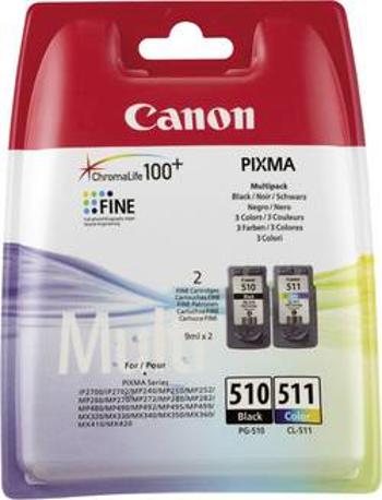 Canon Inkoustová kazeta PG-510 / CL-511 originál kombinované balení černá, azurová, purppurová, žlutá 2970B010