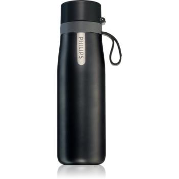 Philips AquaShield GoZero Daily filtrační láhev termo barva Black 550 ml