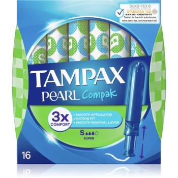 Tampax Compak Pearl Super tampony s aplikátorem 16 ks