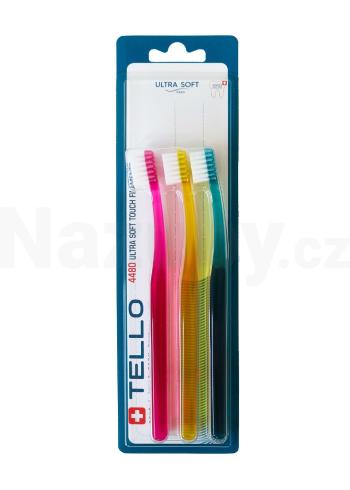 Tello 4480 UltraSoft Compact dětský zubní kartáček 3 ks