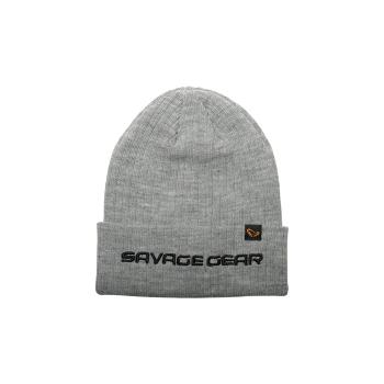 Savage Gear Zimní čepice Fold-up Beanie One Size Light Grey Melange