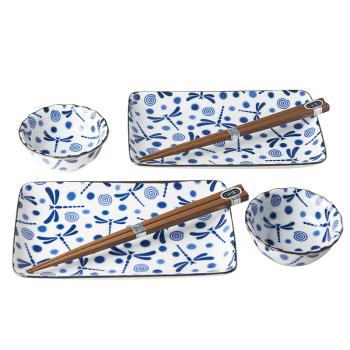 Sushi set Blue Dragonfly 6 ks MIJ