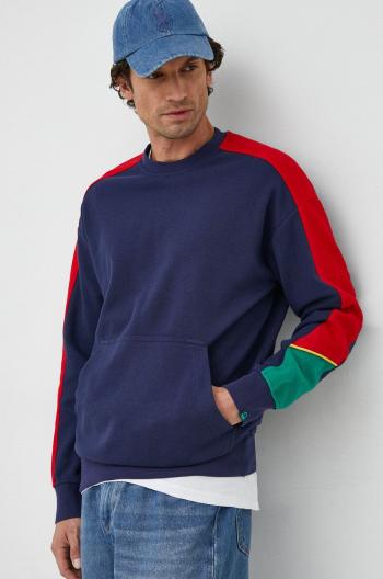 Mikina United Colors of Benetton pánská, tmavomodrá barva, vzorovaná