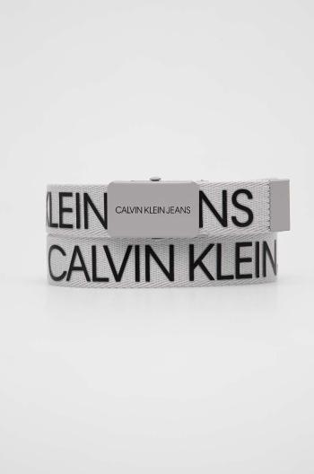 Dětský pásek Calvin Klein Jeans šedá barva
