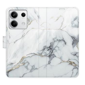 Flipové pouzdro iSaprio - SilverMarble 15 - Xiaomi Redmi Note 13 5G