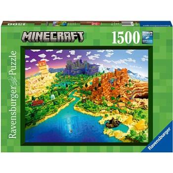 Ravensburger puzzle 171897 Minecraft: Svět Minecraftu 1500 dílků  (4005556171897)