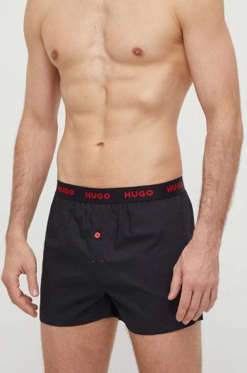 Bavlněné boxerky HUGO 3-pack červená barva, 50510216