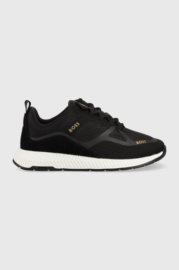 Sneakers boty BOSS Titanium černá barva, 50487499