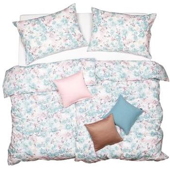 SCANquilt povlečení KLASIK pastel flowers pastelová (33153)