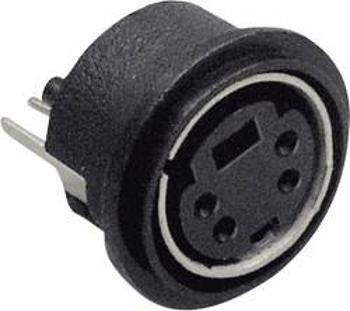 Mini DIN konektor TRU COMPONENTS 1578960 zásuvka, vestavná vertikální, pólů 6, 1 ks