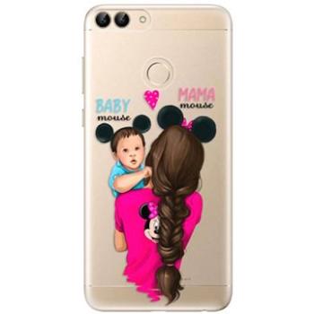 iSaprio Mama Mouse Brunette and Boy pro Huawei P Smart (mmbruboy-TPU3_Psmart)