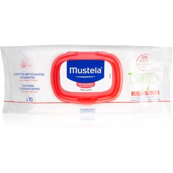 Mustela Bébé zklidňující čisticí ubrousky pro děti 70 ks