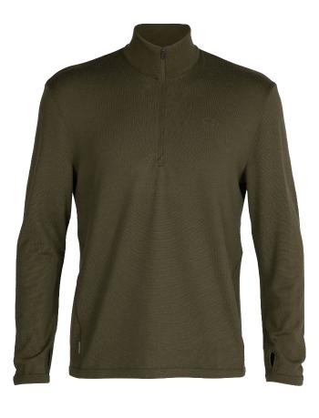 pánská merino mikina ICEBREAKER Mens Original LS Half Zip, Loden velikost: M