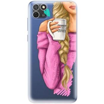 iSaprio My Coffe and Blond Girl pro Honor 9S (coffblon-TPU3_Hon9S)
