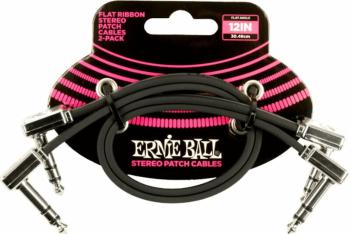 Ernie Ball Flat Ribbon Stereo Patch Cable 30 cm Lomený - Lomený Patch kabel