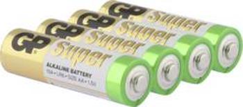 Tužková baterie AA alkalicko-manganová GP Batteries GP15A / LR06, 1.5 V, 4 ks