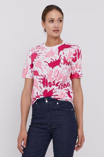 Tričko Love Moschino dámské, růžová barva