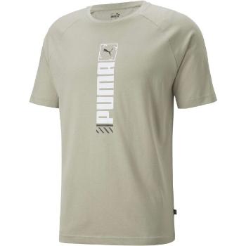 Puma GRAPHIC TEE Pánské triko, béžová, velikost XL