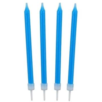 Narozeninové svíčky 8,6 cm 10 ks modré (5901238682974)
