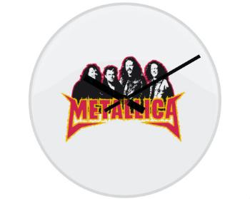 Hodiny skleněné Metallica