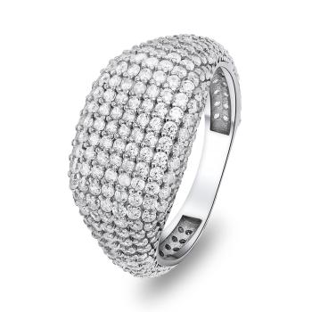 Brilio Silver Luxusní stříbrný prsten se zirkony RI019W 50 mm