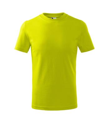 MALFINI Dětské tričko Basic - Limetková | 146 cm (10 let)