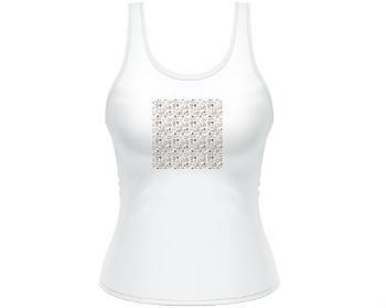 Dámské tílko Tank Top Vzor - káva