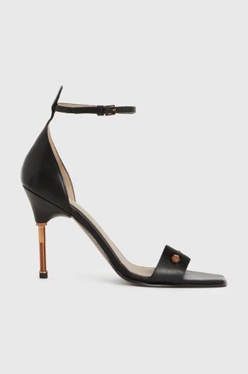 Kožené sandály AllSaints Betty Sandal černá barva, WF568Z