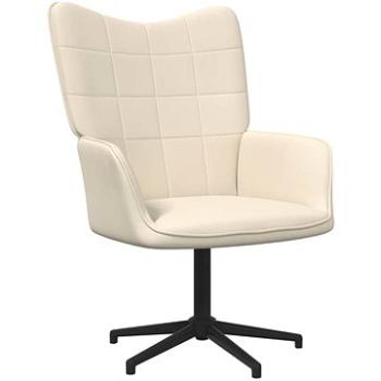 Relaxační židle krémová textil, 327965 (327965)