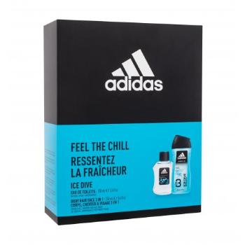 Adidas Ice Dive dárková kazeta toaletní voda 100 ml + sprchový gel 250 ml pro muže