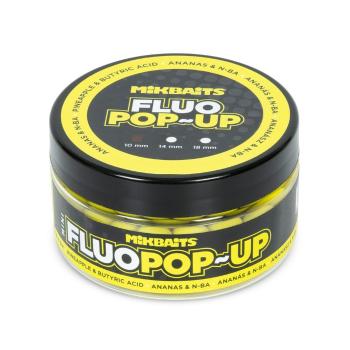 Mikbaits Mini Plovoucí fluo boilie 10mm 100ml - Ananas  10mm  100ml