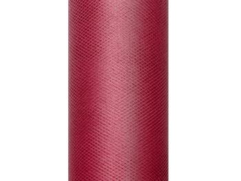 PartyDeco Tyl hladký - vínově červený  0,15 x 9m