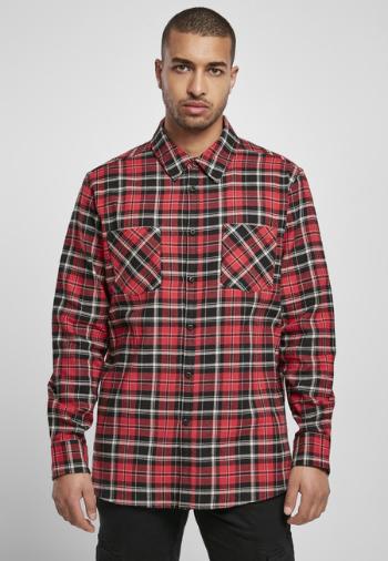 Urban Classics Checked Roots Shirt red/black - S