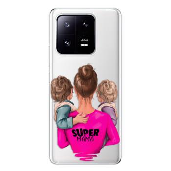 Odolné silikonové pouzdro iSaprio - Super Mama - Two Boys - Xiaomi 13 Pro