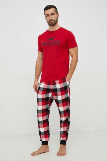Pyžamo Hollister Co. červená barva