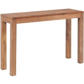 Konzolový stolek masivní teak s přírodním povrchem 110x35x76 cm (246957)