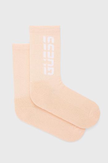 Ponožky Guess dámské, oranžová barva