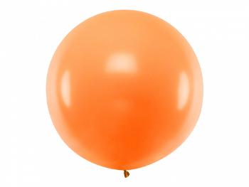 PartyDeco Kulatý latexový Jumbo balón 1 m - oranžový